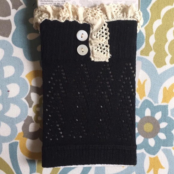 Ebony & Lace Boot Toppers - Picture 1 of 4